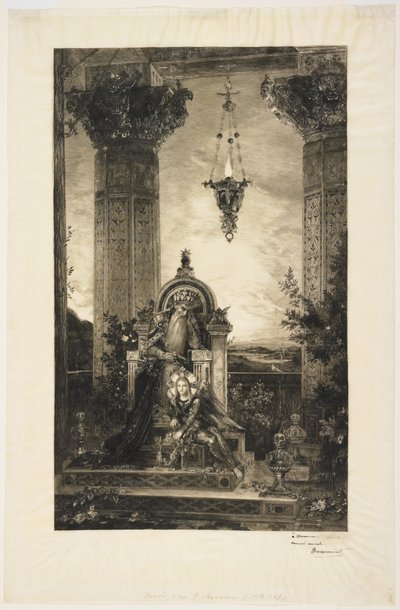 King David, 1883 by Felix Bracquemond